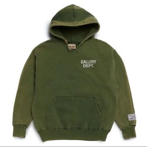 Green vintage gallery department hoodie